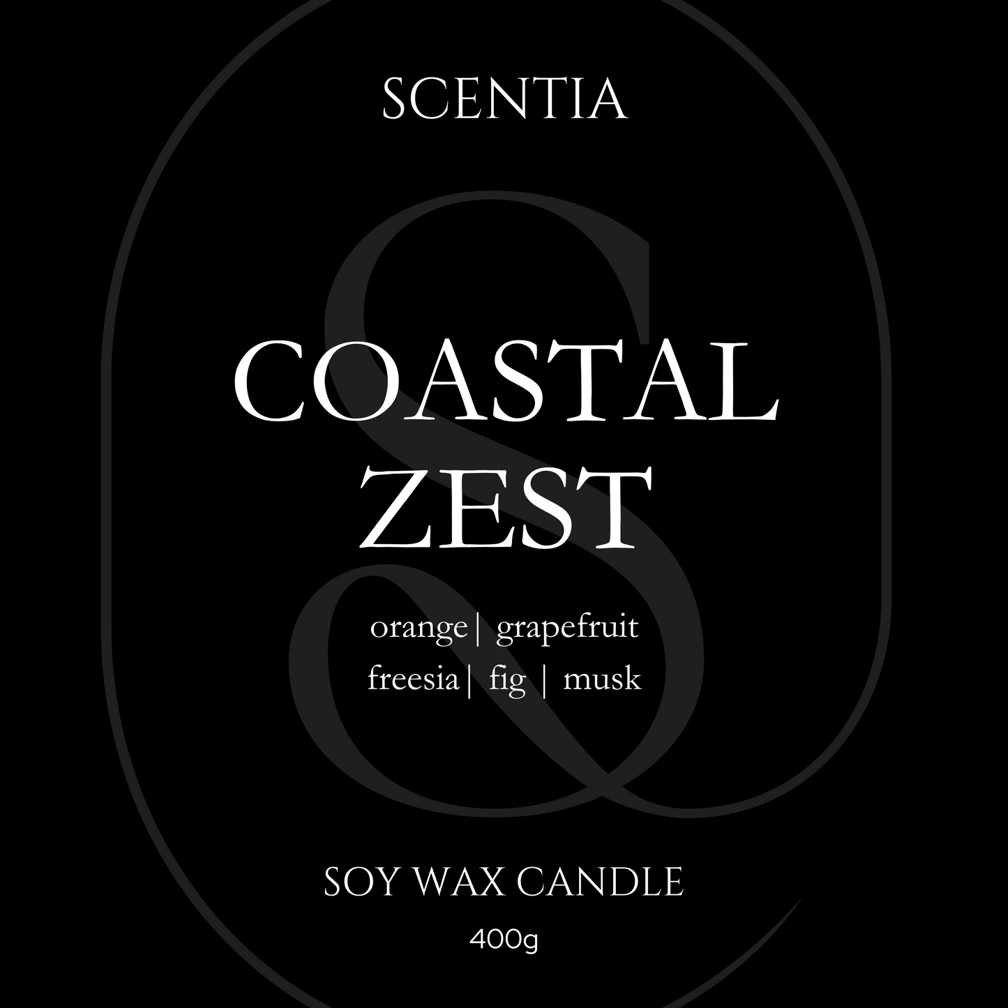 Coastal Zest | Scentia Large Candle